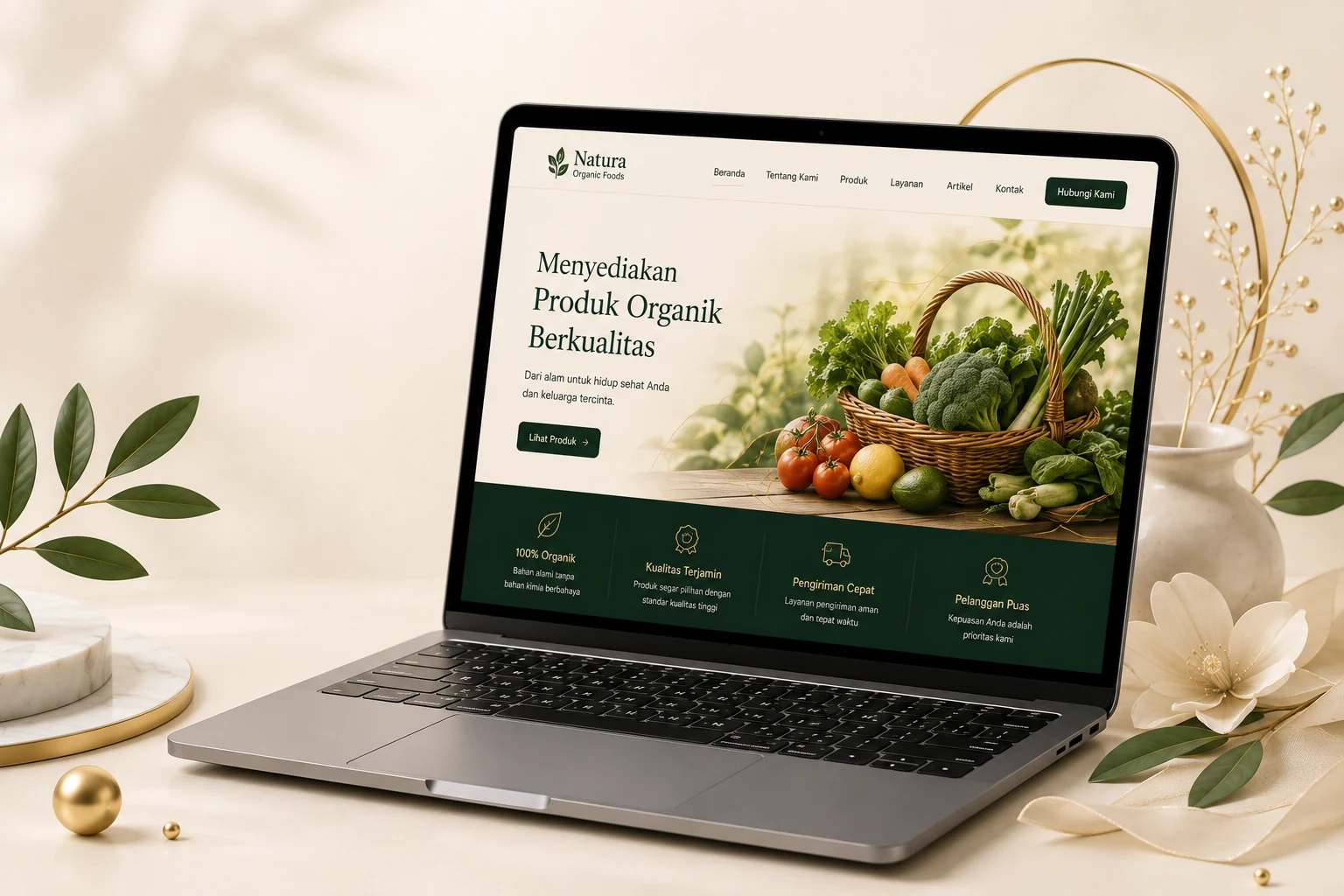 Contoh website profesional untuk bisnis